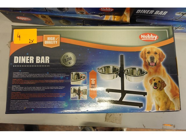 2x voederbakje op voet nobby - afbeelding 1 van  5