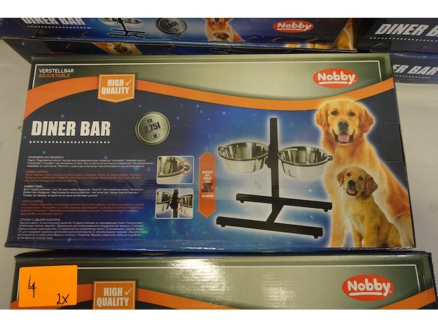 2x voederbakje op voet nobby - afbeelding 3 van  5