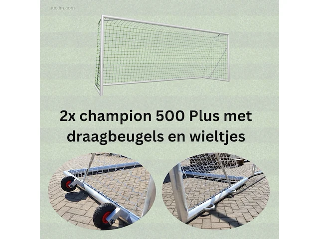 (2x) voetbaldoelen calzio champion 500, incl... - afbeelding 1 van  3
