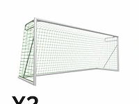 (2x) voetbaldoelen calzio elite 500, incl doelnet...