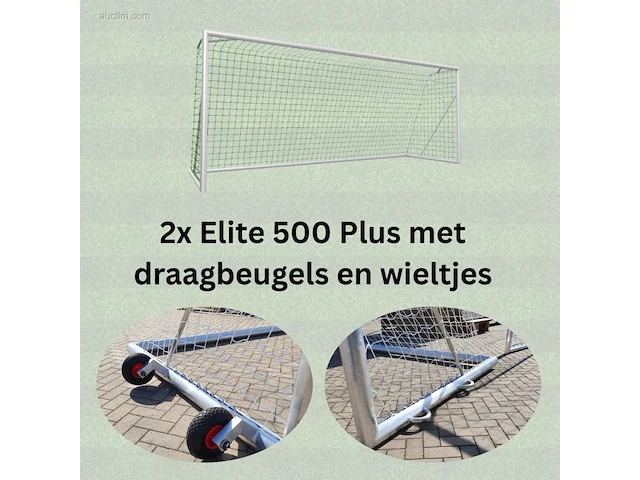 (2x) voetbaldoelen calzio elite 500, incl... - afbeelding 1 van  3