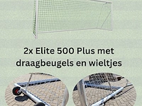 (2x) voetbaldoelen calzio elite 500, incl...