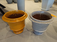 2x vorstvrije terracotta bloempot - afbeelding 2 van  5