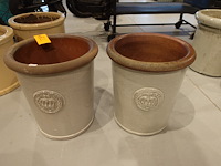 2x vorstvrije terracotta bloempot - afbeelding 2 van  4