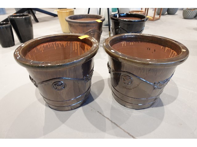 2x vorstvrije terracotta bloempot - afbeelding 2 van  4