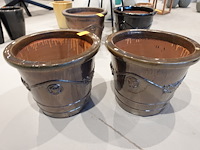 2x vorstvrije terracotta bloempot - afbeelding 2 van  4