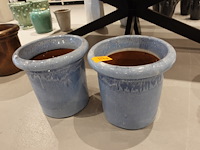 2x vorstvrije terracotta bloempot - afbeelding 2 van  4