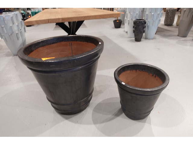 2x vorstvrije terracotta bloempot - afbeelding 2 van  5