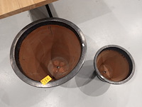 2x vorstvrije terracotta bloempot - afbeelding 3 van  5