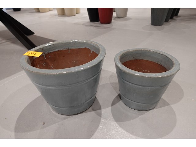 2x vorstvrije terracotta bloempot - afbeelding 2 van  4
