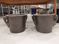 2x vorstvrije terracotta bloempot - afbeelding 1 van  4