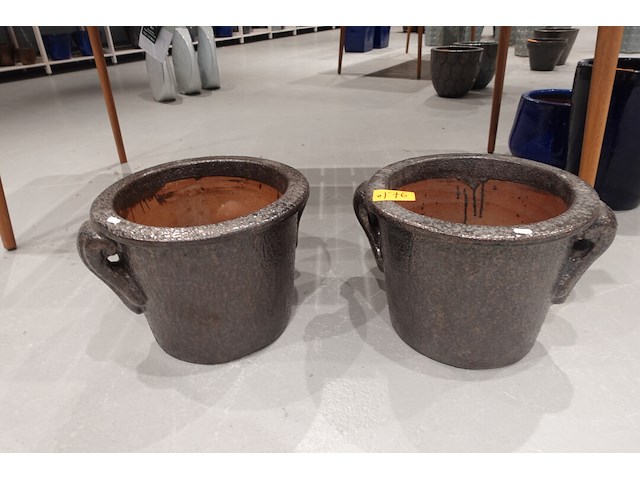 2x vorstvrije terracotta bloempot - afbeelding 2 van  4