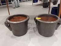 2x vorstvrije terracotta bloempot - afbeelding 2 van  4