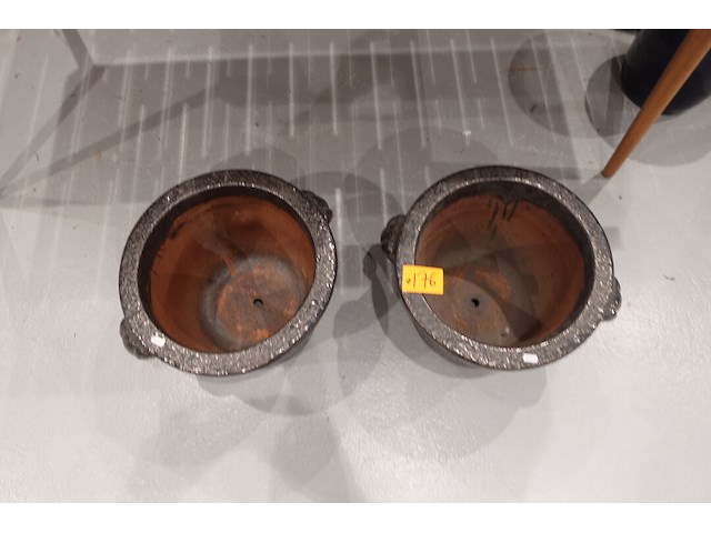 2x vorstvrije terracotta bloempot - afbeelding 3 van  4