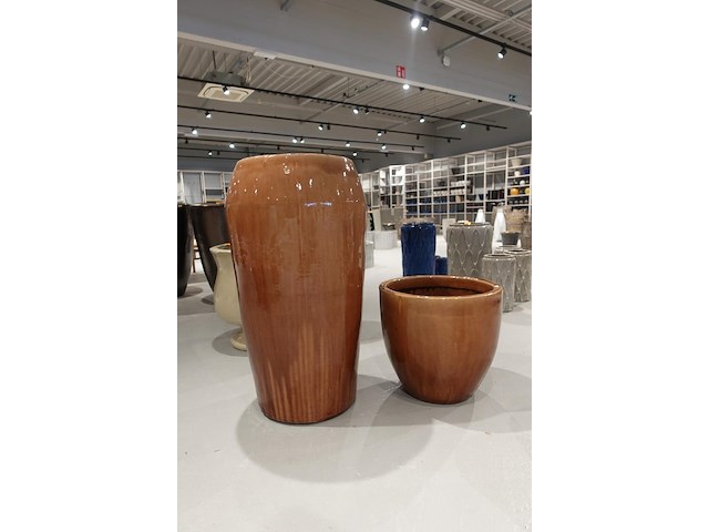 2x vorstvrije terracotta bloempot - afbeelding 1 van  5