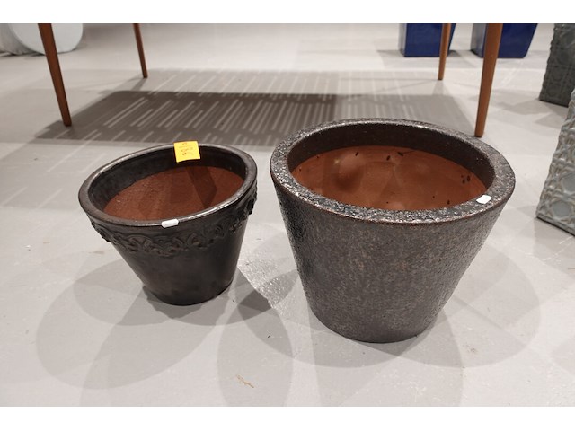 2x vorstvrije terracotta bloempot - afbeelding 2 van  5