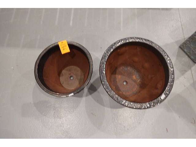 2x vorstvrije terracotta bloempot - afbeelding 3 van  5