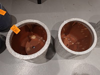 2x vorstvrije terracotta bloempot - afbeelding 3 van  4