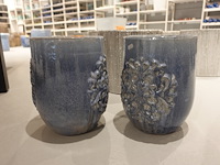 2x vorstvrije terracotta bloempot - afbeelding 1 van  3