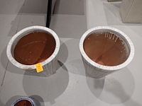 2x vorstvrije terracotta bloempot - afbeelding 3 van  4