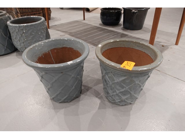 2x vorstvrije terracotta bloempot - afbeelding 2 van  4