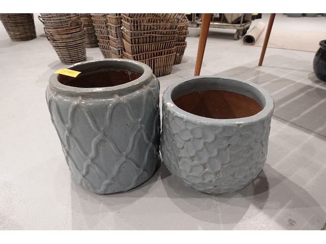 2x vorstvrije terracotta bloempot - afbeelding 2 van  5