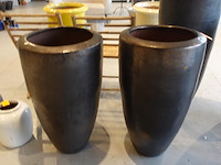 2x vorstvrije terracotta bloempot - afbeelding 2 van  5