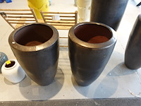 2x vorstvrije terracotta bloempot - afbeelding 3 van  5