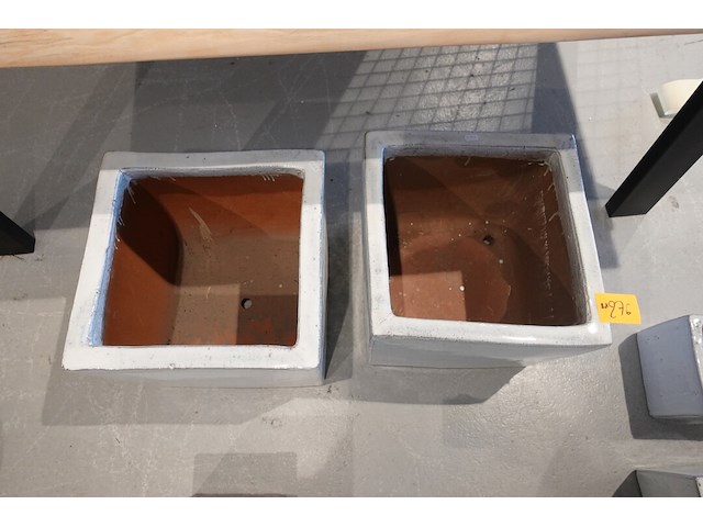 2x vorstvrije terracotta bloempot - afbeelding 3 van  4