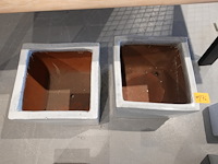 2x vorstvrije terracotta bloempot - afbeelding 3 van  4