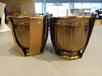2x vorstvrije terracotta bloempot - afbeelding 1 van  4