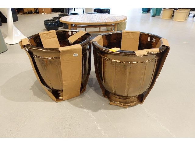 2x vorstvrije terracotta bloempot - afbeelding 2 van  4