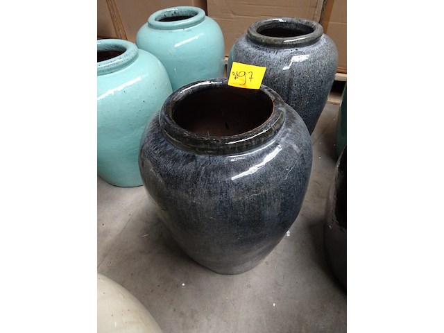 2x vorstvrije terracotta vaas - afbeelding 2 van  3