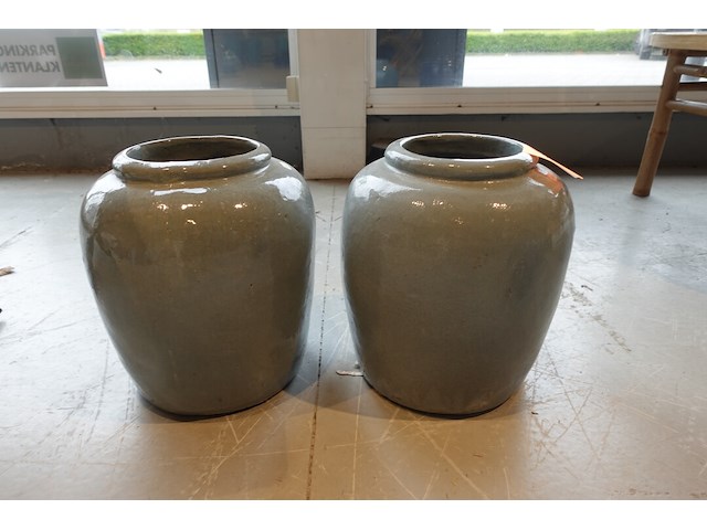 2x vorstvrije terracotta vaas - afbeelding 1 van  4
