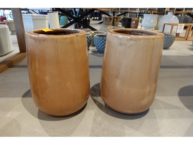 2x vorstvrije terracotta vaas - afbeelding 1 van  4