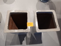 2x vorstvrije terracotta vaas - afbeelding 3 van  4