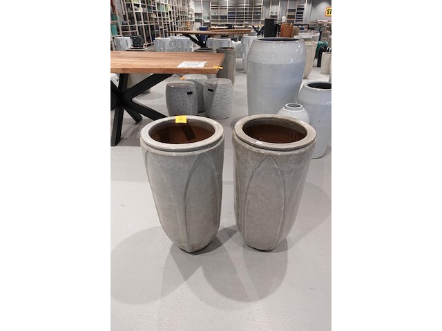 2x vorstvrije terracotta vaas - afbeelding 2 van  4