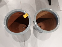 2x vorstvrije terracotta vaas - afbeelding 3 van  4