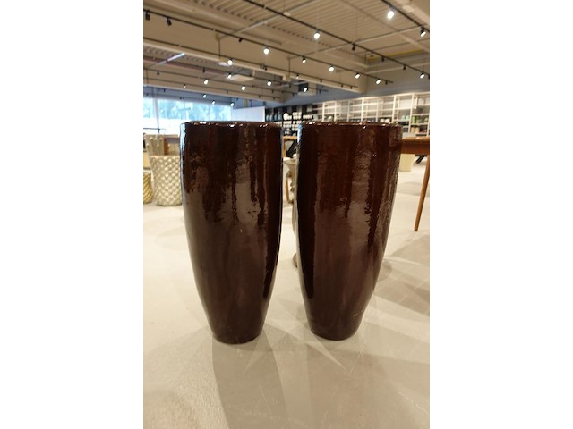 2x vorstvrije terracotta vaas - afbeelding 1 van  4
