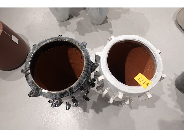 2x vorstvrije terracotta vaas - afbeelding 3 van  5