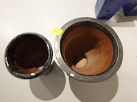 2x vorstvrije terracotta vaas - afbeelding 3 van  5
