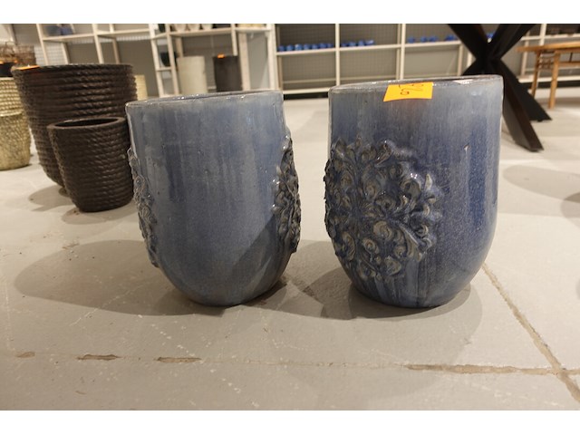 2x vorstvrije terracotta vaas - afbeelding 1 van  4