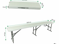 2x vouwbare zitbank - afbeelding 2 van  3