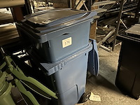 2x vuilcontainer sulo - blauw - 240l - afbeelding 1 van  1