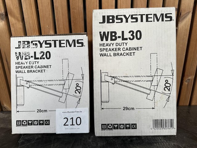 2x wall bracket jbsystems - afbeelding 1 van  1