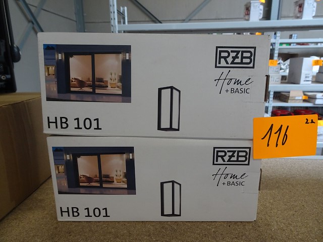 2x wandverlichting rzb - afbeelding 1 van  2