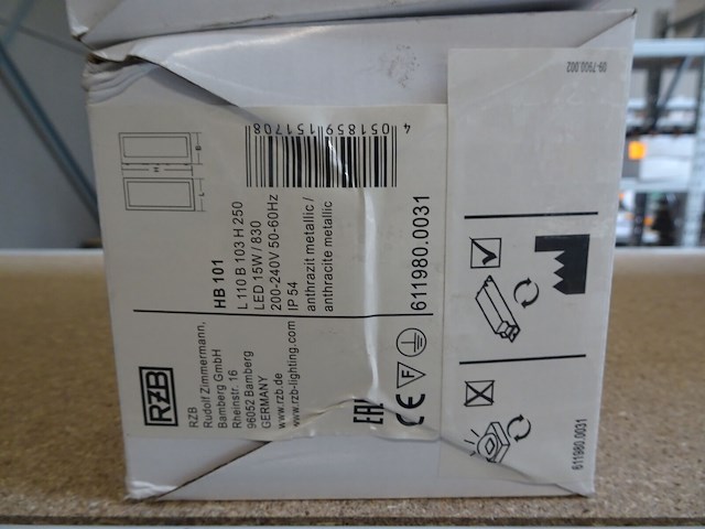 2x wandverlichting rzb - afbeelding 2 van  2
