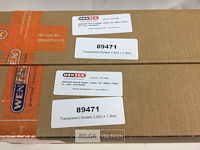 (2x) wentex pipe & drape transparant screen - afbeelding 3 van  3