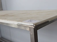 (2x) werktafel - inox onderstel blad in nylon. nn - afbeelding 3 van  7