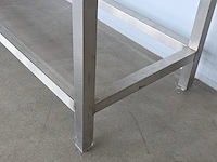 (2x) werktafel - inox onderstel blad in nylon. nn - afbeelding 4 van  7